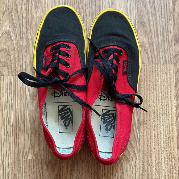 Vans Disney Mickey Mouse Skater Sneakers: Size 6M or 7.5 W - Picture 1 of 12